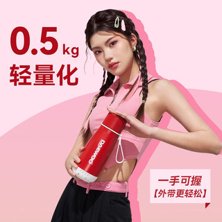 大宇 便携式烧水杯 304不锈钢 0.5L 奶糖白