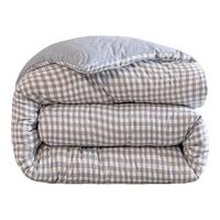 雅鹿被子春秋被芯家用双人秋冬加厚棉被芯宿舍单人被四季盖被 天蓝小格【柔软蓬松 亲肤保暖】 春秋被-150x200cm【约3斤】