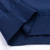 美国马球协会 U.S. POLO ASSN.保罗针织男秋季商务休闲t恤圆领毛衣男百搭保暖长袖外套 黑色 M 黑色 纯棉圆领