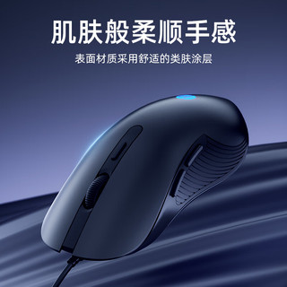 惠普 M280 有线鼠标 人体工学 枪灰