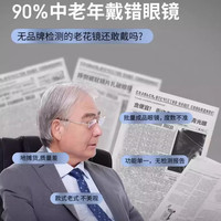 移动端、京东百亿补贴：蔡司 旗下老花镜镜片 配高清男品牌防蓝光中老年老人+钛架镜框一副 +100度到+400度可配散光