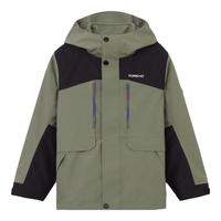 探路者（TOREAD） 儿童三合一冲锋衣男女中大童装秋冬季款保暖外套 岩石绿 150