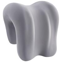皮尔卡丹(pierre cardin)座椅记忆棉头枕靠枕办公室午睡枕工位趴睡午休护颈仰睡枕头灰