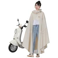 备美雨衣电动电瓶车女款专用成人外穿长款全身防暴雨加厚骑行雨披