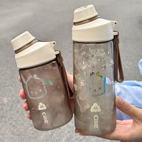 cille 希乐 水杯男女tritan耐高温杯子夏季大容量运动便携水壶460ml