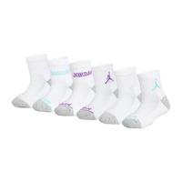 Girls Jordan Legend Ankle Socks - 6 Pack