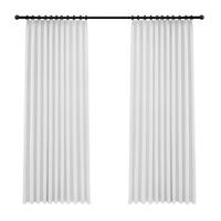 铭聚布艺（MINGJU）竖百叶窗纱卧室阳台飘窗梦幻纱帘竖条纹白纱挂钩式2.7宽*2.4高1片 竖百叶纱2.7宽*2.4高1片(送钩)