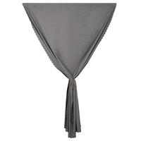 纱屋净魔术贴全遮光窗帘窗户免打孔卧室粘贴式防晒遮阳隔热帘布短帘简约 星空灰-送魔术贴【99%遮光】 70cm*100cm 1片 粘贴式 【宽*高】