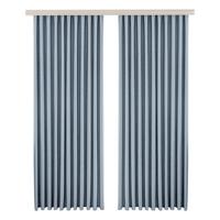 金蝉窗帘遮光卧室客厅阳台抗菌窗帘轨道挂钩窗帘布 天空蓝 220*250