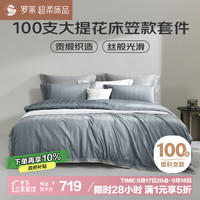 罗莱生活 罗莱 WT5301-4 麦林格床笠款 纯棉床上四件套 220*250