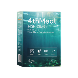 4thMeal 95%高純度魚油軟膠囊 60粒 贈10粒 共70粒