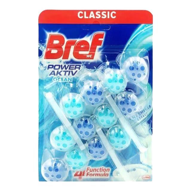 Bref 悬挂式马桶清洁球剂洁厕宝洗厕所除臭自动除垢去异味去渍 洁厕球闪耀款海洋香3挂2袋装