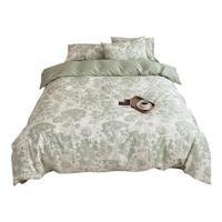 洁丽雅100%全棉被套印花纯棉套件床上用品四件套单双人宿舍三件套 那年花开(100%新疆精梳绵) 单被套【适合150*200被芯】