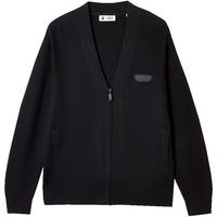 杰克·琼斯(JACK&JONES)百搭潮舒适胸前贴布罗纹袖口及底摆宽松毛衣针织衫男装225113004 E40黑色 常规 XS