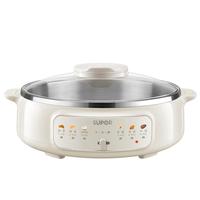 移动端、京东百亿补贴：苏泊尔 电饼铛 0涂层 不锈钢电饼档家用 煎饼锅烤肉锅 烙饼锅早餐机煎烤机火锅煮锅