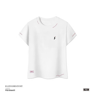PSO Brand 220g棉罗纹弹力 象牙白 L 女士T恤
