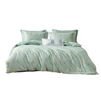 梦洁家纺 纯棉印花四件套 全棉套件 银枝小梦 1.8米床 220×240cm 【纯棉森系】银枝小梦