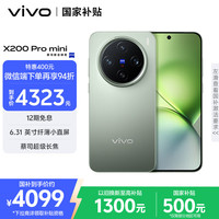 移动端、京东百亿补贴：vivo X200 Pro mini 6.31英寸纤薄小直屏  天玑9400 拍照 AI手机 BH30 钛青 12GB+512GB 标配