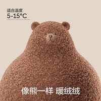 蕉内绒绒500E半边绒睡衣男女加厚家居服秋冬可外穿 【女圆领】氧蓝 XL
