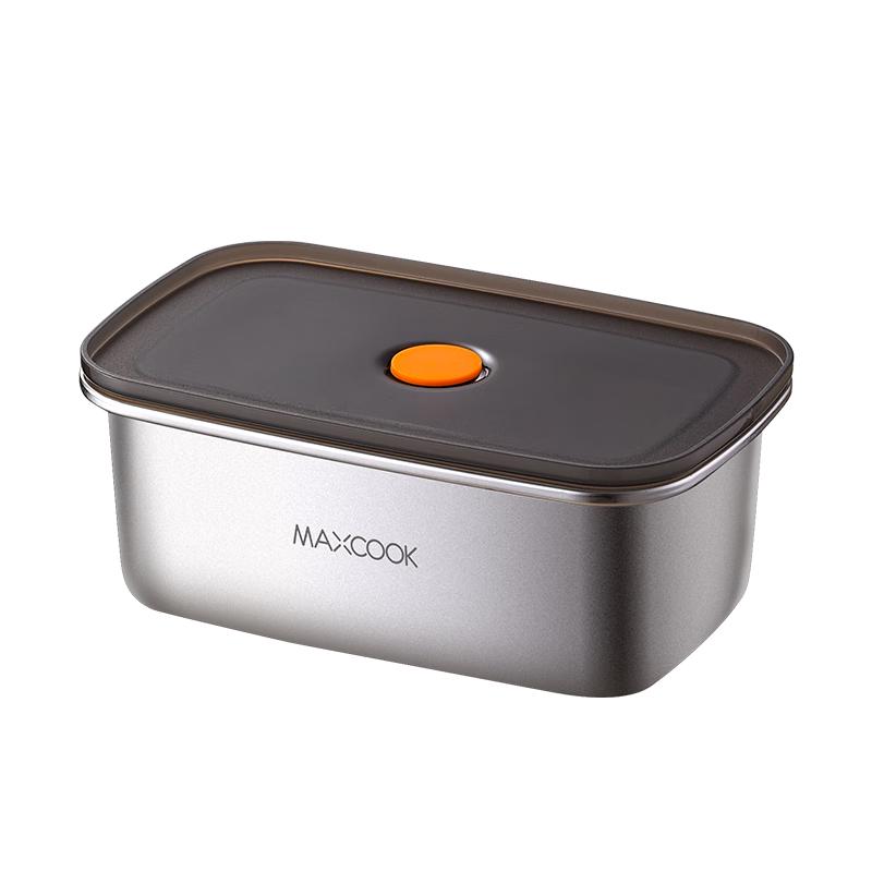 美厨（maxcook）316L不锈钢保鲜盒 带盖饭盒便当盒冰箱密封储物盒 MCFT6465