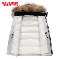 YAYA 男女同款加厚貉子毛领