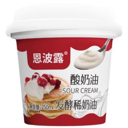 恩波露 酸奶油 250ml 即食奶酪沙拉贝果涂抹 尝鲜装