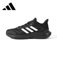 移动端、京东百亿补贴：adidas 阿迪达斯 男鞋跑步鞋夏季舒适网面透气舒适黑色运动鞋HQ7558 黑 40
