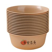 稻壳一次性碗筷食品级家用饭碗加厚耐高温高档户外野餐结婚整箱批