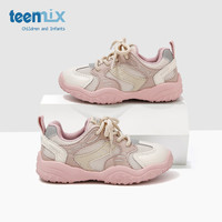 天美意天美意童鞋2025年春秋女童男童软底时尚舒适百搭中大童休闲鞋 粉色 36