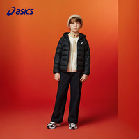 ASICS 亚瑟士 童装25年冬季儿童柔软舒适三防轻量保暖羽绒服 黑色 清洁度