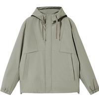杰克·琼斯（JACK&JONES）秋季保暖潮流运动纯色抽绳连帽休闲棉服外套男装225109010 E02鼠尾草色 S