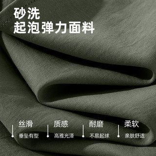 吉普（JEEP）秋款长袖衫青年百搭显瘦抗皱垂顺上衣日常修身职场正装翻领衬衫男