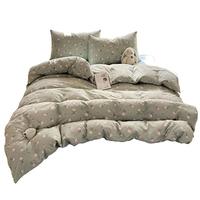 红豆A类双层纱被套单件裸睡亲肤被单人宿舍加厚被罩150*200cm半生 150*200cm-单人被套 【A类不起球裸睡面料】半生倾慕