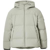杰克·琼斯(JACK&JONES)男装25年秋冬季连帽PU羽绒服男士短款防风鸭绒服棉外套仿皮易打理