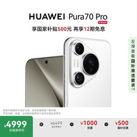 华为 HUAWEI Pura 70 Pro 手机 12GB+256GB 雪域白