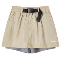 探路者儿童 TOREAD kids探路者女童裤子 夏季款童装儿童运动休闲登山裙裤QAMMBN84648 卡其 165