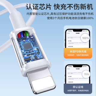 适用苹果充电器PD20W快充充电头数据线套装不伤机ios兼容车载