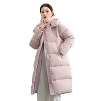雅鹿泡芙羽绒服女2024冬新款时尚韩版宽松长款加厚保暖面包服外套   155 推荐90-110斤
