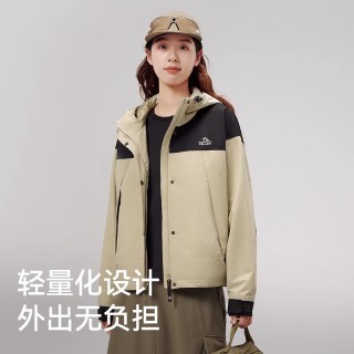 伯希和 戶外沖鋒衣女防風(fēng)防水單層夾克專業(yè)徒步登山服輕量外套