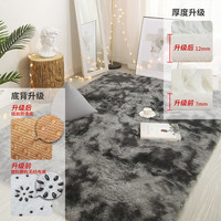 顾致 轻奢高级地毯卧室客厅2025新款 渐层深灰色长绒(加厚) 1m*1m 定制不退不换联系客服