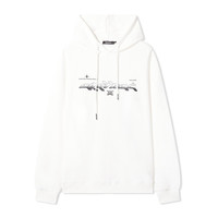 卡宾男装 渐变字母印花连帽卫衣宽松上衣潮流街头H 漂白色02 L (175) 50