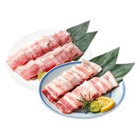 龙大肉食 家庭小炒肉片组合净重 去皮五花肉片+带皮腿肉片