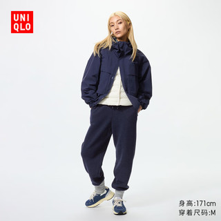 优衣库女装舒适长裤/休闲裤加绒保暖25秋冬479912 69 藏青色 L /160/88