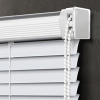 迪茵 窗帘百叶窗厕所遮挡浴室遮光办公室升降帘窗户卷帘 白色0.6*1.5米