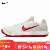 移动端、京东百亿补贴：NIKE 耐克 男子篮球鞋 HYPERDUNK 2017 LOW 运动鞋IB4638-161米白红44.5