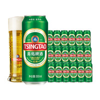 TSINGTAO 青岛啤酒 经典10度罐啤 550mL 18罐 +赠福禧500ml*4罐