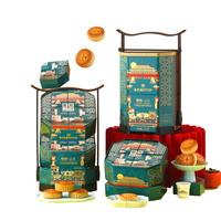 稻香村（DXC）无糖精月饼礼盒中秋月饼老式五仁豆沙莲蓉送老人糖醇云月1190g