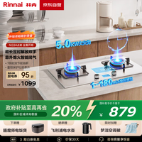 林内 燃气灶 5KW猛火180min定时不锈钢面板JZT-2E08MT天然气
