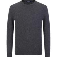 雅戈尔（YOUNGOR）羊毛衫男圆领经典款全绵羊毛羊毛衫柔软舒适保暖商务内搭 灰色 常规 L 105c 105cm