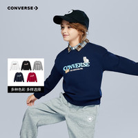 Converse匡威童装男童卫衣2025秋季卡通印花休闲百搭运动潮流上衣打底 藏青蓝 140 /68 【身高128-140cm】